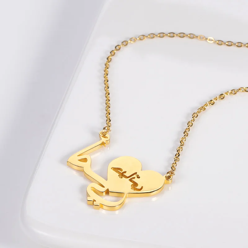Simple Mama Letter Pendant Necklaces For Mother Golden Stainless Steel Mom Name Choker Necklaces Collier Charming Mother's Gifts