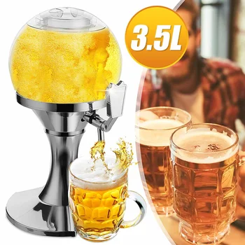 

3.5L Bar beer Tower Dispenser Party Wine Beer Water juice Beverage Tabletop Home Bar Liquid Drinking Ice Core Container Pourer