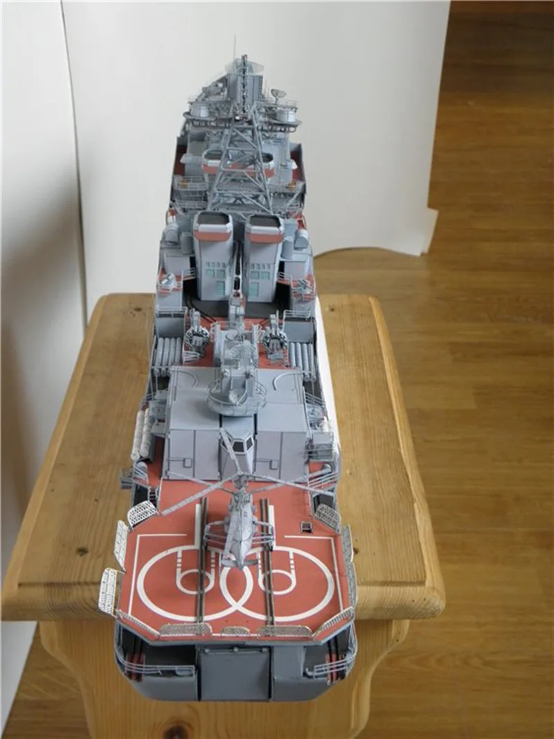 1: 200 антиподводная лодка адмирал Левченко DIY 3D бумажная карточка Модель Строительный набор строительные игрушки обучающая игрушка военная модель