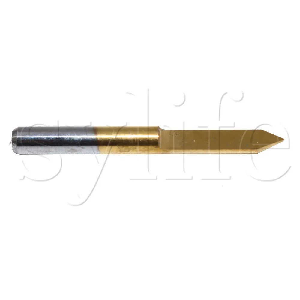 10 шт. 60 градусов 0 2 мм гравировальные биты с титановым покрытием 1/8 &quotPCB фрезерный