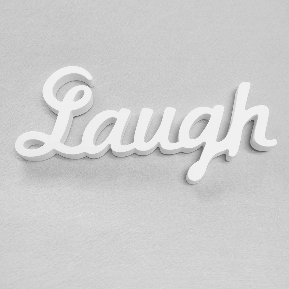 Customized Wood Wooden Words Laugh Name Logo Shape For Kid's Boy Girls Baby Shower Birthday Wedding Party Decoration Design | Дом и сад