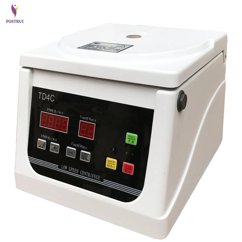 

Benchtop Centrifuge Low Speed PRP Electric Centrifuge 4000 Revolution Serum Separation Laboratory Equipment TD4C