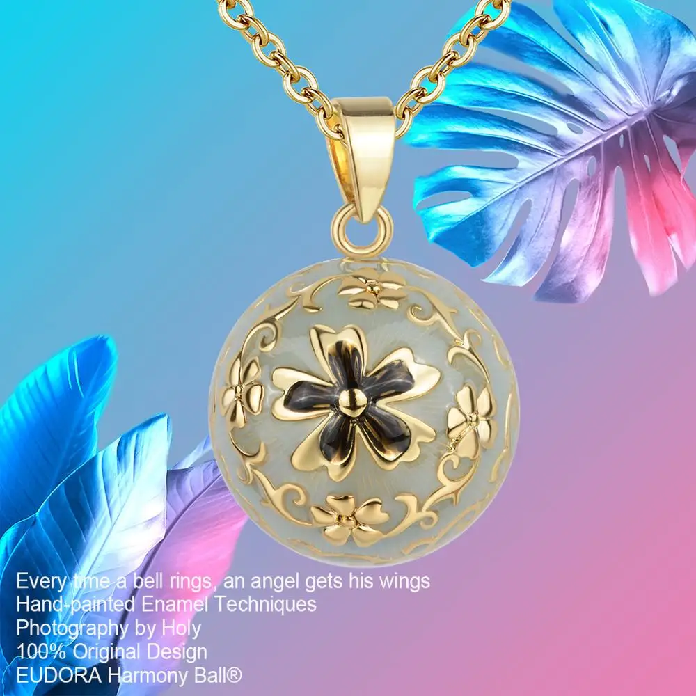 Colgante Vintage Embarazo Collar Llamador De ángeles EUDORA Para Embarazadas - Bola De Armonía Vintage, 76.2cm 114.3cm, Regalo Original Para Mamá Colgante Vintage Para Embarazo