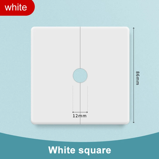Blank Panel With Outlet Hole Decorative Shielding Cover 86 Type Threaded Socket Fake Switch Plugging Hole Perforated Whiteboard Aperture 12 mm B
