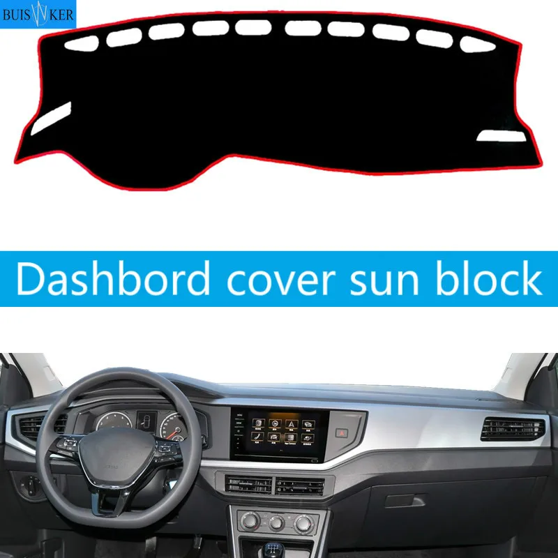 For Volkswagen VW POLO MK6 2018 2019 2020 Car Dashboard Cover Mat Pad