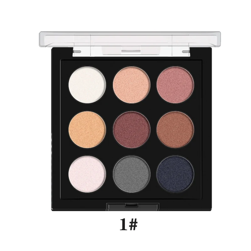 1 9 Colors Makeup Shimmer Matte Eyeshadow Palette Eyes Beauty Makeup Eye Shadow Wholesale - Цвет: 1