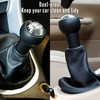

Hot Gear Shift Cover 5 Speed Gear Shift Stick Knob Dust-proof Cover for Peugeot 207 307 406