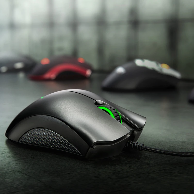 Оригинальная Проводная игровая мышь razer DeathAdder, 6400 dpi, оптический сенсор, 5 клавиш, профессиональная Нескользящая игровая мышь для ПК