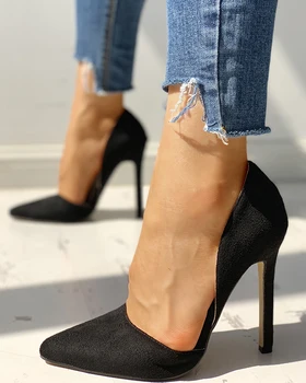 

Suede Pointed Toe Thin Heels party Pumps & Heels