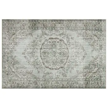 

Handmade Gray Vintage Overdyed Turkish Area Rug 188x285 Cm-6'2''X9'4''