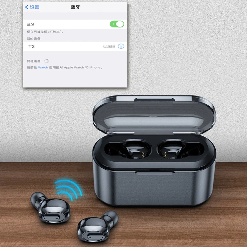 BT-01 TWS 5,0 Bluetooth наушники 3D стерео беспроводные наушники спортивные наушники-вкладыши Наушники с двойным микрофоном и зарядным устройством