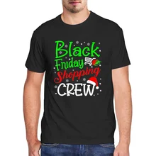 

Funny Black Shopping Family Group Tops Men Retro Short Sleeve Black Friday Shopping Crew T-Shirt Female T-shirt Skull Streetwear