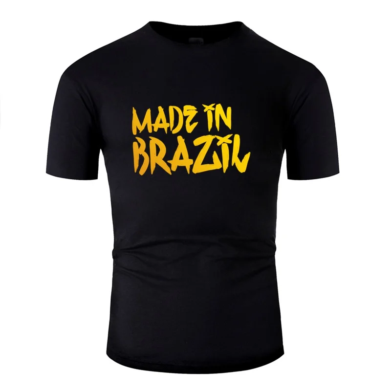 Madeinbrazil забавная Повседневная футболка для мужчин натуральные футболки фитнеса