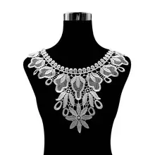 Emboidery воротник для шеи diy поддельные съемные воротники водорастворимые Женская бутоньерка трехмерные кружевные аксессуары