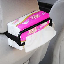 Автомобильная коробка для салфеток, фиксирующий кронштейн, авто солнцезащитный козырек, бумажный Зажим для полотенец, автомобильная спинка сиденья, коробка для салфеток, держатель