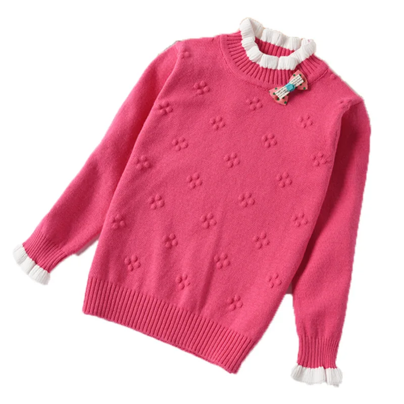 Girl Winter Clothes Pull Sweater Girls Sweterek Egirl Clothes Sweaters Pullovers Trui Pull Fille 2-8 Ans Knit Sweater Tops