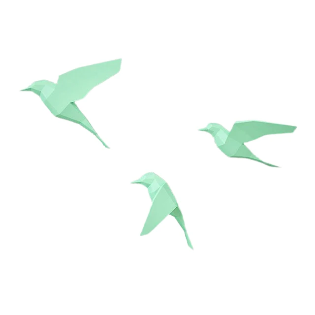 Geometric Bird 3D Paper Model Animal Papercraft Action Figure Puzzles Kids Gift Educational Creative Home Deco Decorations Toy 4