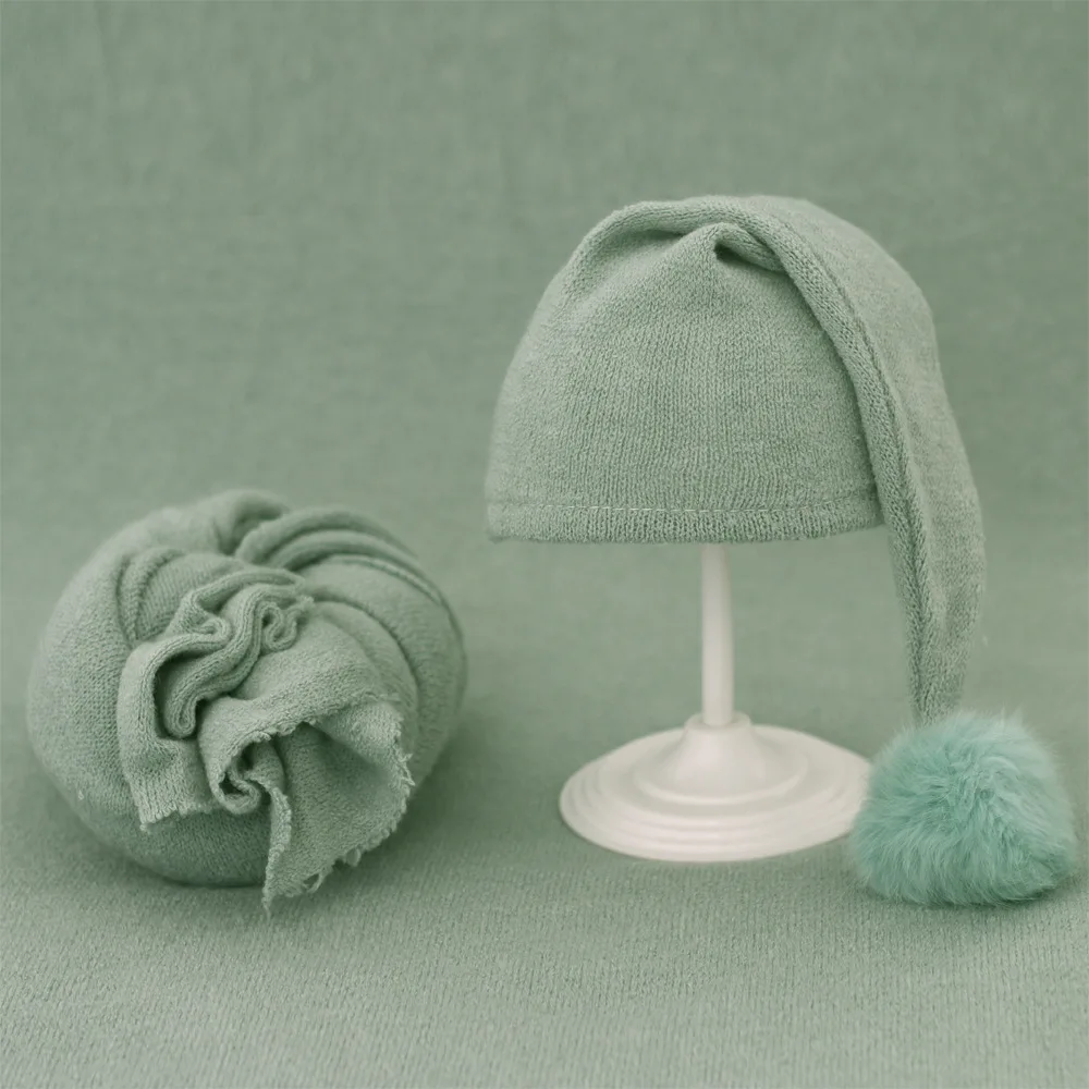 2 قطعة قبعة لف مجموعات Newbornn التصوير الدعائم بن...