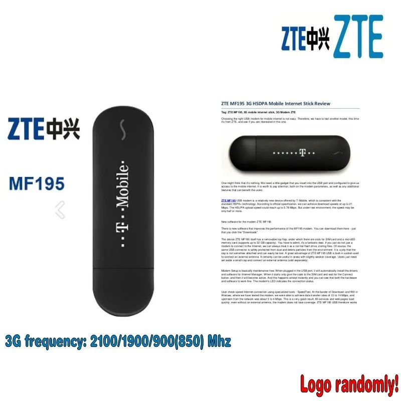 8 шт ZTE разблокированный MF195 GSM 21 Мбит/с USB Мобильный широкополосный модем|3G модемы|