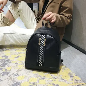 

2019 Fashion Women's Bag New PU Leather Women's Backpack Small Backpack Backpack Purse