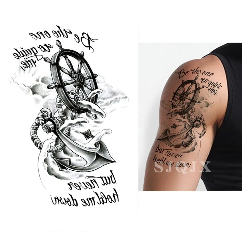 Временный черный лист для тату стикер сексуальные цвета поддельные татуировки сорока птица цветок тату Водонепроницаемый маленькое боди-арт для мужчин и женщин - Цвет: A