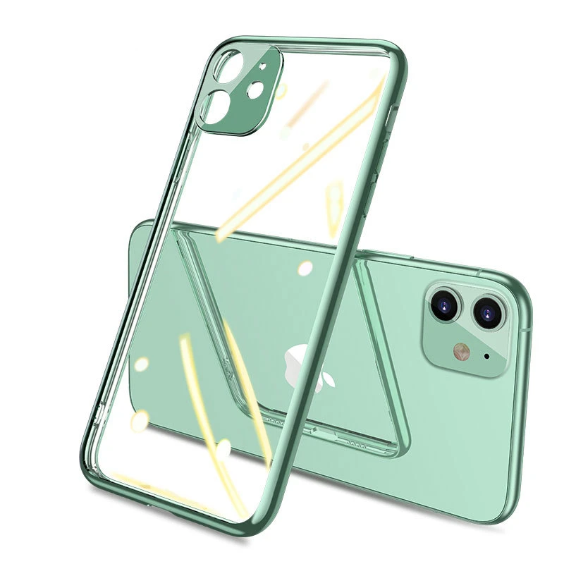 Plating Soft TPU Camera Protection Phone Bag for Iphone 11 Pro Max Full Protective Thin Fitted Case | Мобильные телефоны и