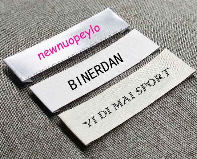 Custom Sewing Labels Personalized Sew on,Clothing Tags,Sewing Labels,Custom  Name Design Handmade Business Text Logo Personalized Soft Satin Ribbon