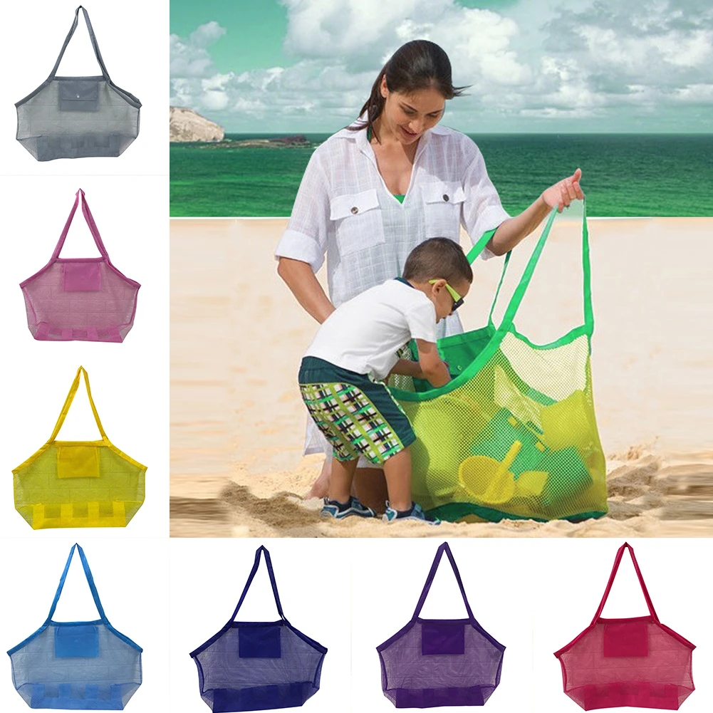 Bolsa de de malla caliente, bolsas de playa portátiles de gran capacidad, juguetes ligeros, bolsa de almacenamiento, bolsa de Picnic D6| Bolsas de almacenamiento| AliExpress