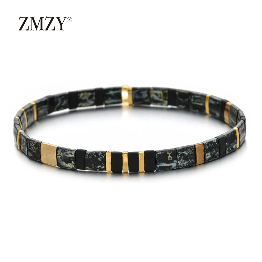 ZMZY украшения в стиле бохо красочные радужные бусины Тила браслет для женщин ручной работы Модные Винтажные браслеты-Подарки для дам