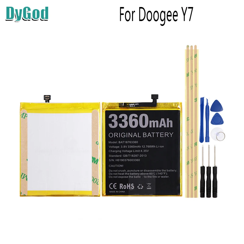 3360mAh For Doogee Y7 Extreme Replacement Battery Bateria Batterie for N10 Mobile Phone Batteries with tools | Мобильные телефоны и