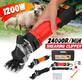Best 1200W 110V/220V Electric Sheep Pet Hair Clipper Shearing Kit Shear Wool Cut Goat Pet Animal Shearing Supplies Farm Cut Machine