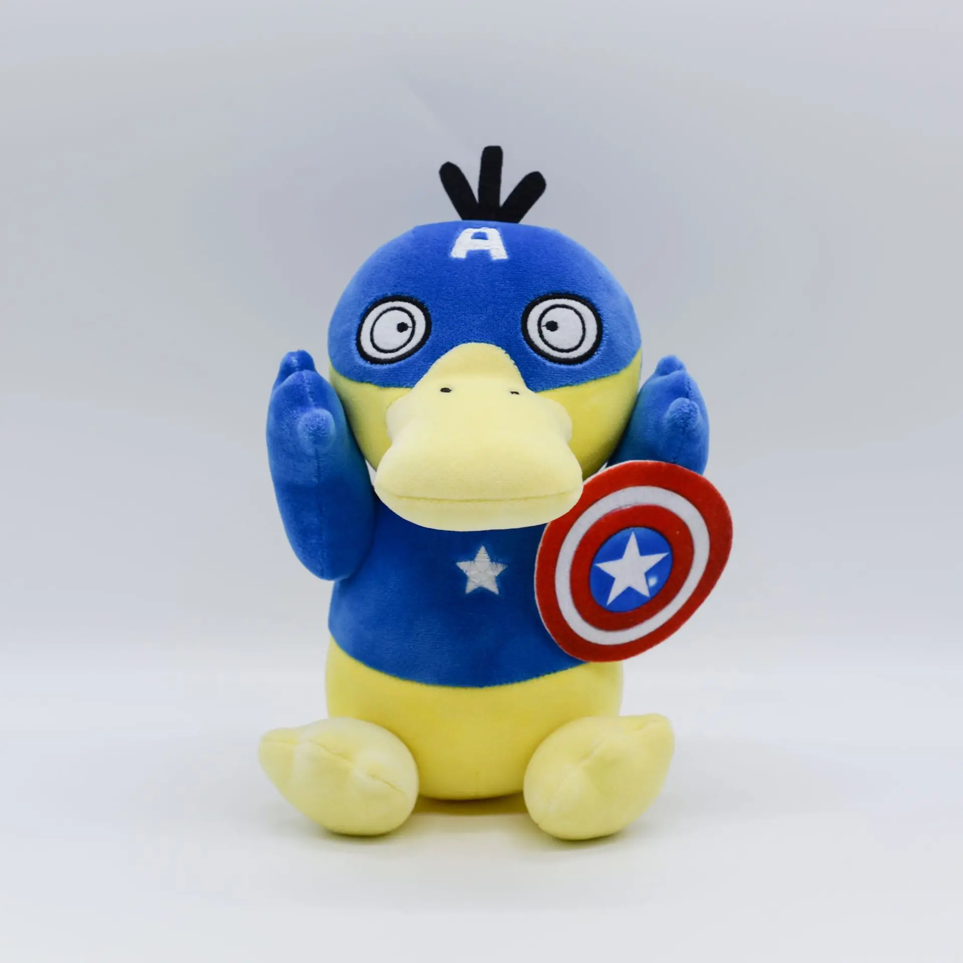 TAKARA TOMY Psyduck карманная утка Косплей Бэтмен Человек-паук Мягкая Плюшевая Кукла мультфильм аниме игрушка 20 см детский подарок на день рождения
