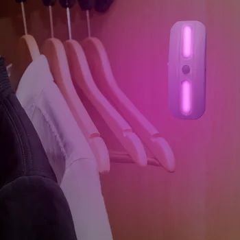 

Sensor COB Violet Sterilization Lights 2x Motion for Toilet Showcase Cabinet Hospital Home Indoor Killing Bacterial