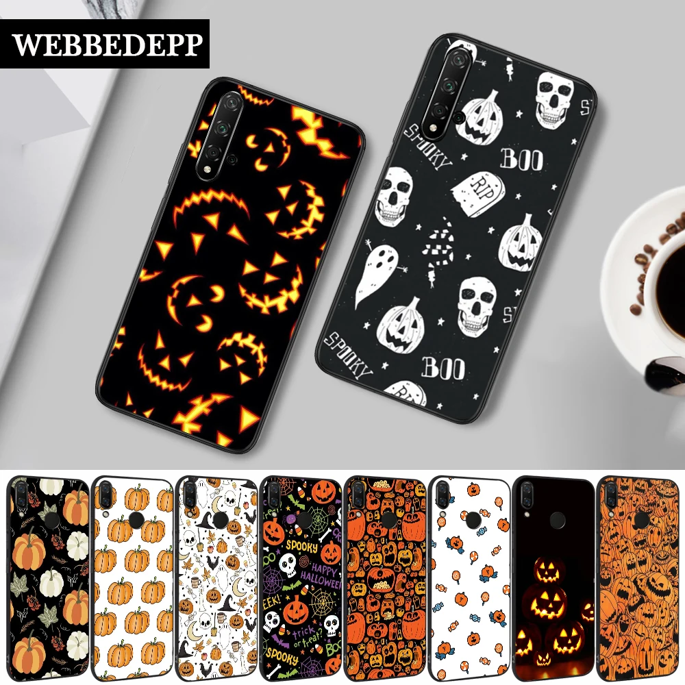 8Q Autumn Orange Halloween Corn Silicone Case for Huawei honor 6A 7A Pro 7X 8 Lite 8X 8C 9 9X Note 10 View 20 | Мобильные телефоны
