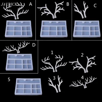 

Elk Jewelry Rack Resin Molds Deer Anlter Jewelry Storage Silicone Trays Molds