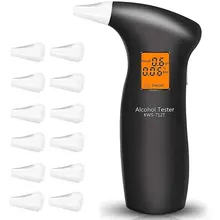 712B Air Blowing Drunk Driving Test Instrument LED Backlight Digiital Display Streamlined Handle High Accuracy