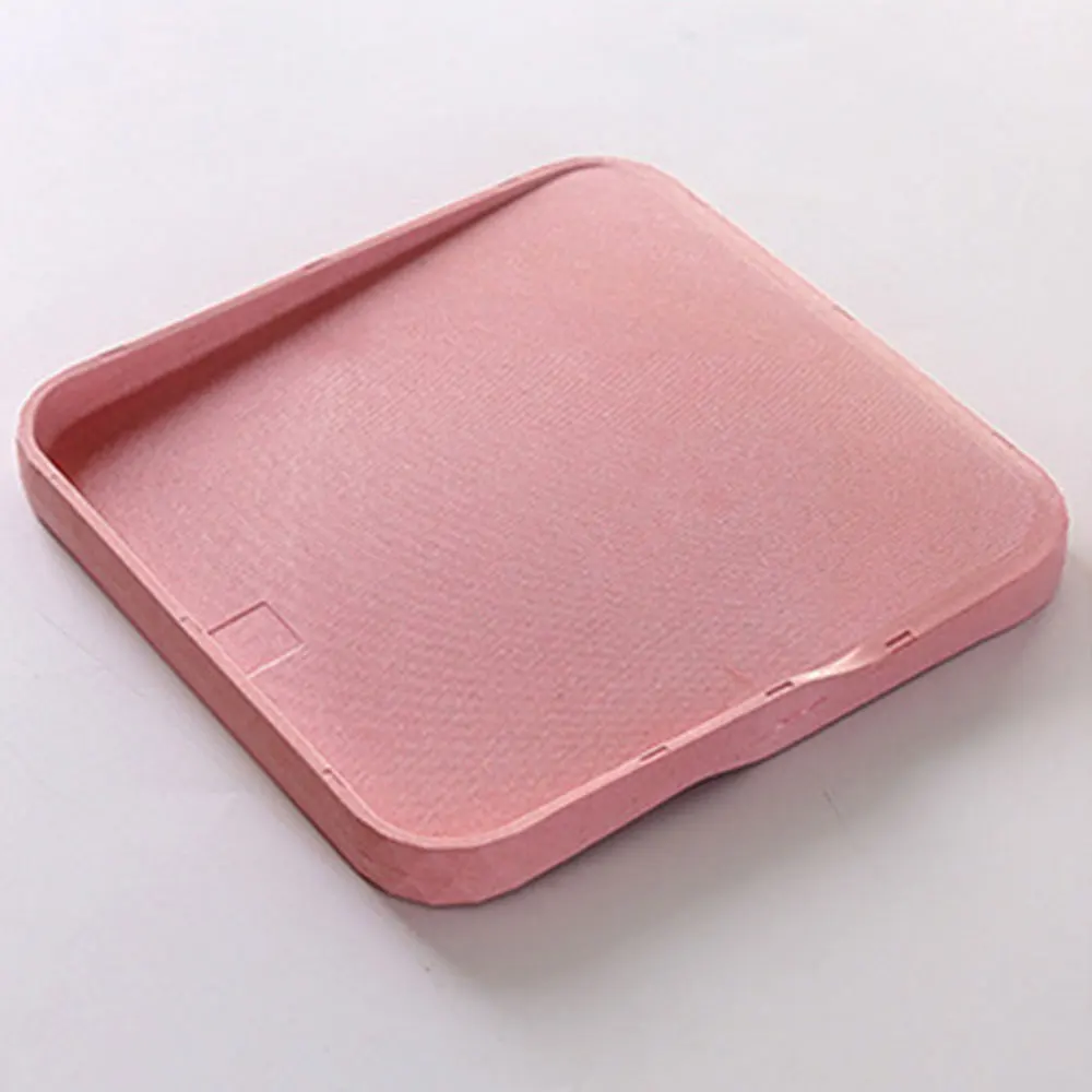 Пшеничная соломенная доска для резки противоскользящие и герметичные кухонные инструменты Защита окружающей среды двухсторонняя рисовая шелуха фруктовый квадрат - Цвет: pink