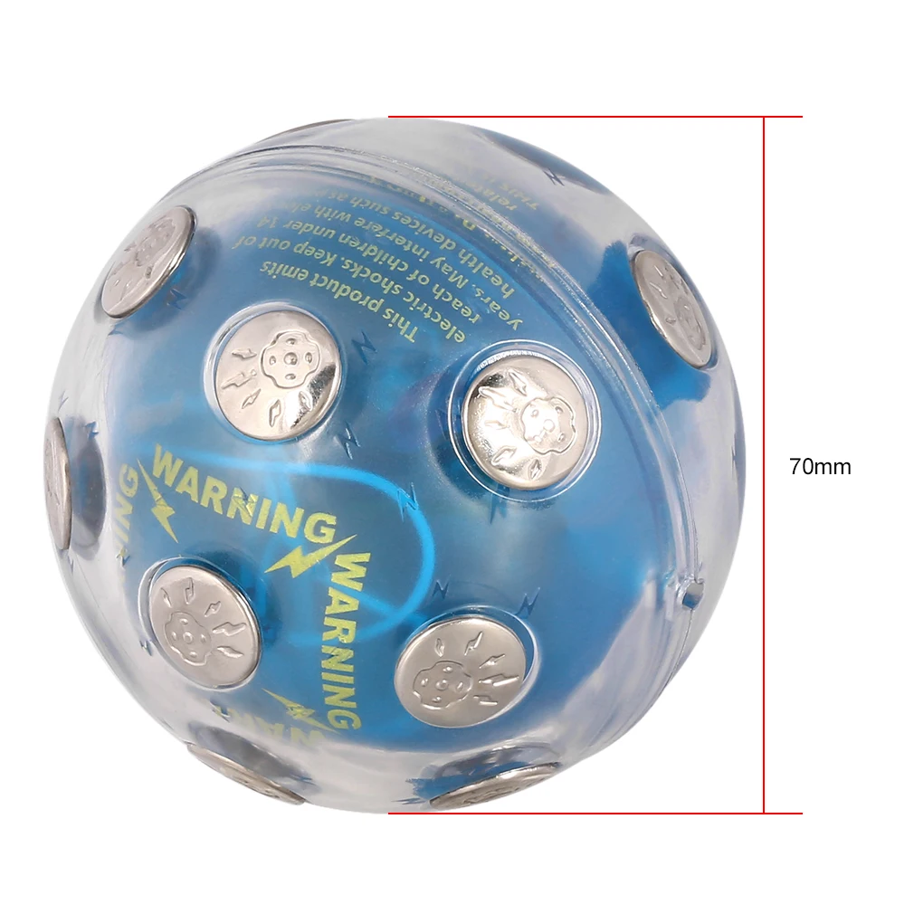 Безопасный электрошок мяч Новинка игрушка X'mas Вечерние игры шок светящийся шар снятие стресса Авто ВЫКЛ веселье шалость магнитный шар