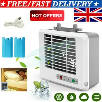 

Mini Air Conditioning Conditioner USB Fan Desktop Portable Low Noise Home Cooler System USB Gadgets
