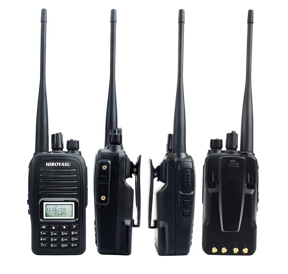 Водонепроницаемая портативная рация IP67 Двухдиапазонная рация UHF VHF FM Двухстороннее радио для пеших прогулок, кемпинга, приключений на открытом воздухе