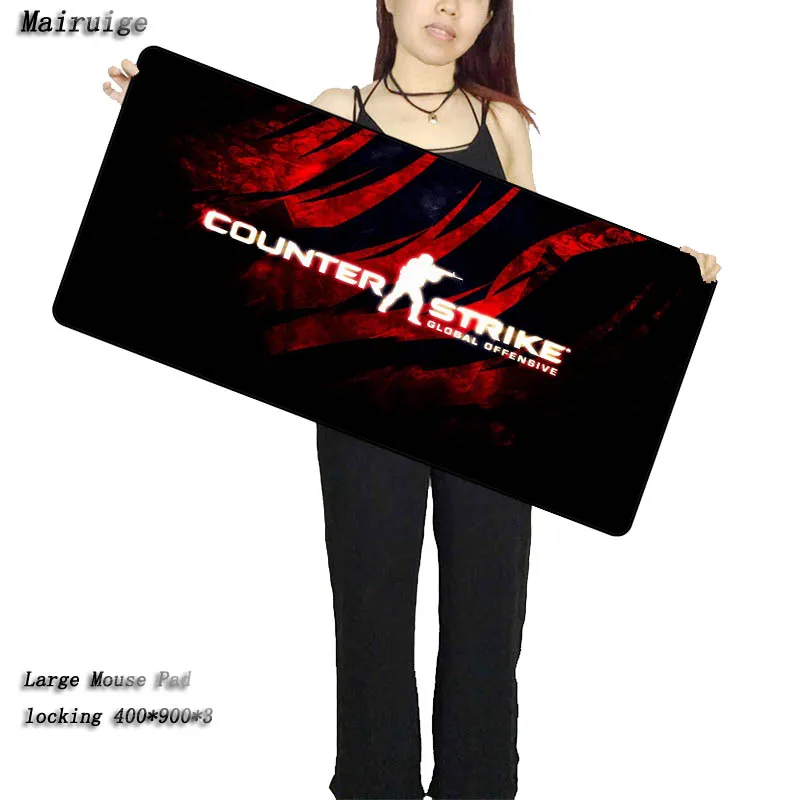 Counter Strike Large Black Locking Edge Mousepad Mouse Mat Computer Laptop Game Table Mice Mat For