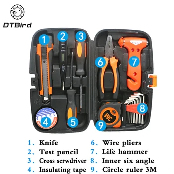 

16pcs/set Home car kit Multifunctional wood electrician maintenance manual combination hardware kit Household Tool Set Hand Tool