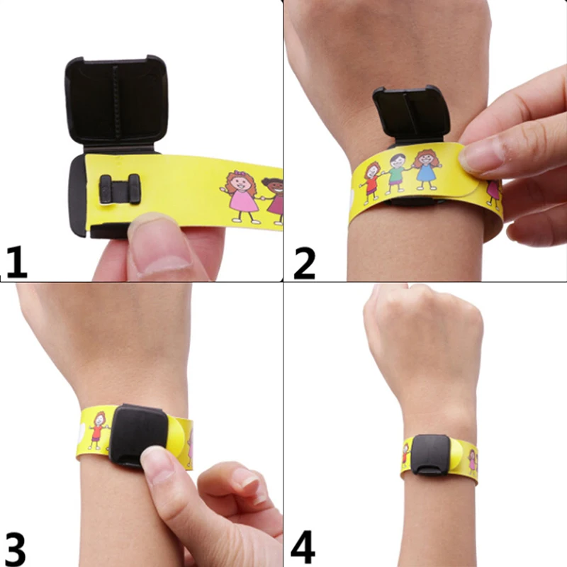 Adjustable Waterproof Wrist Strap anti lost wristband 4PCS for Children Travel Outdoor