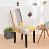 Spandex Chair Covers Geometric Elastic Chair Slipcover Case Protector for Hotel Banquet Wedding Dining Room Decoration 4