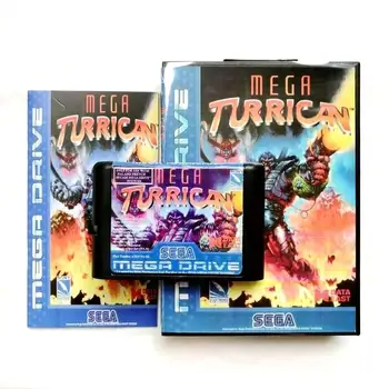 

Mega Turrican for 16 bit Sega Genesis/Megadrive Video Game Cartridge Console with Retail Box and Instruction Manual