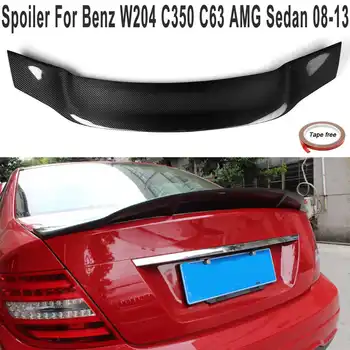 

Carbon Fiber R-Type Rear Trunk Spoiler For Benz W204 C350 C63 AMG Sedan 08-13 Real Carbon Fiber with Glossy UV-Coating