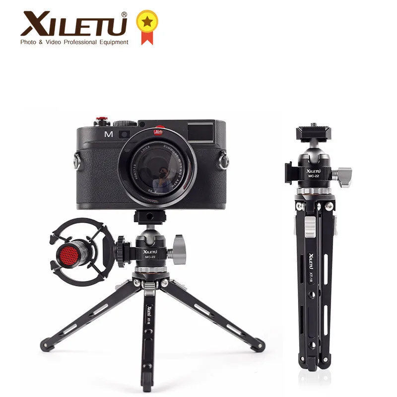 XILETU MC22 Mini Cold Shoe Ball Head Dual Use 1/4 Screw Aluminum Alloy for Camera Phone Speedlite Tripod Selfie Stick | Электроника