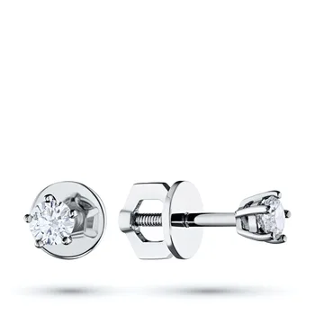 

Pusety of white gold with diamond e0901ps07152900