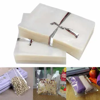 

100 PCS Food Bags 4mil for Food Saver machine Vacuum Sealer Bag Smoothed Food Saran Wrap Plastic Bags Kitchen Accessories