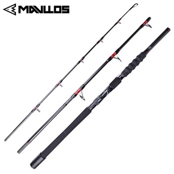 

Mavllos Superhard Jigging Fishing Rod 3 Section Fast Action Saltwater Carbon Fiber Lure Weight 70-250G Boat Fishing Spinning Rod